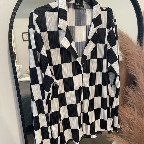 DIL Checkered Plisse Set - Picture 2 of 3